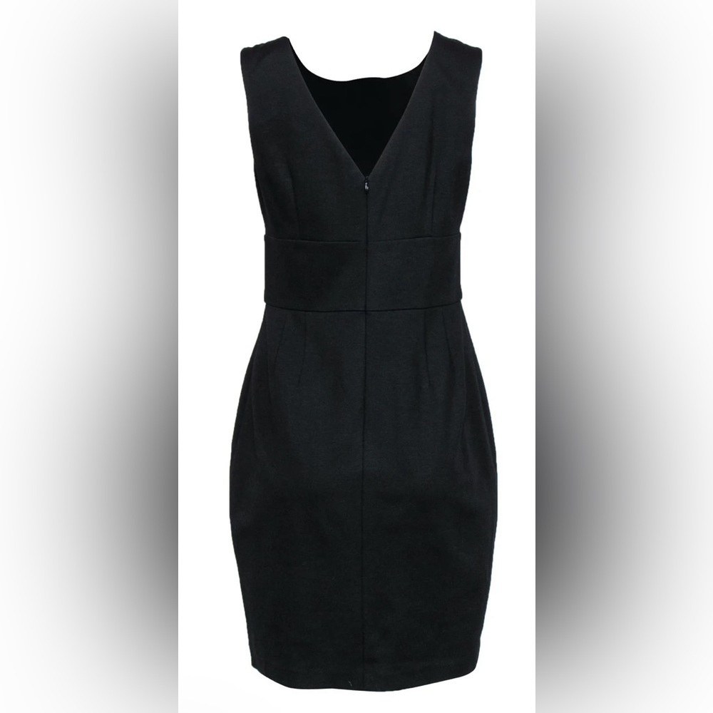 Trina Turk Little Black Dress with Gold Rivets on Collar Sleeveless size 6 - Picture 4 of 6